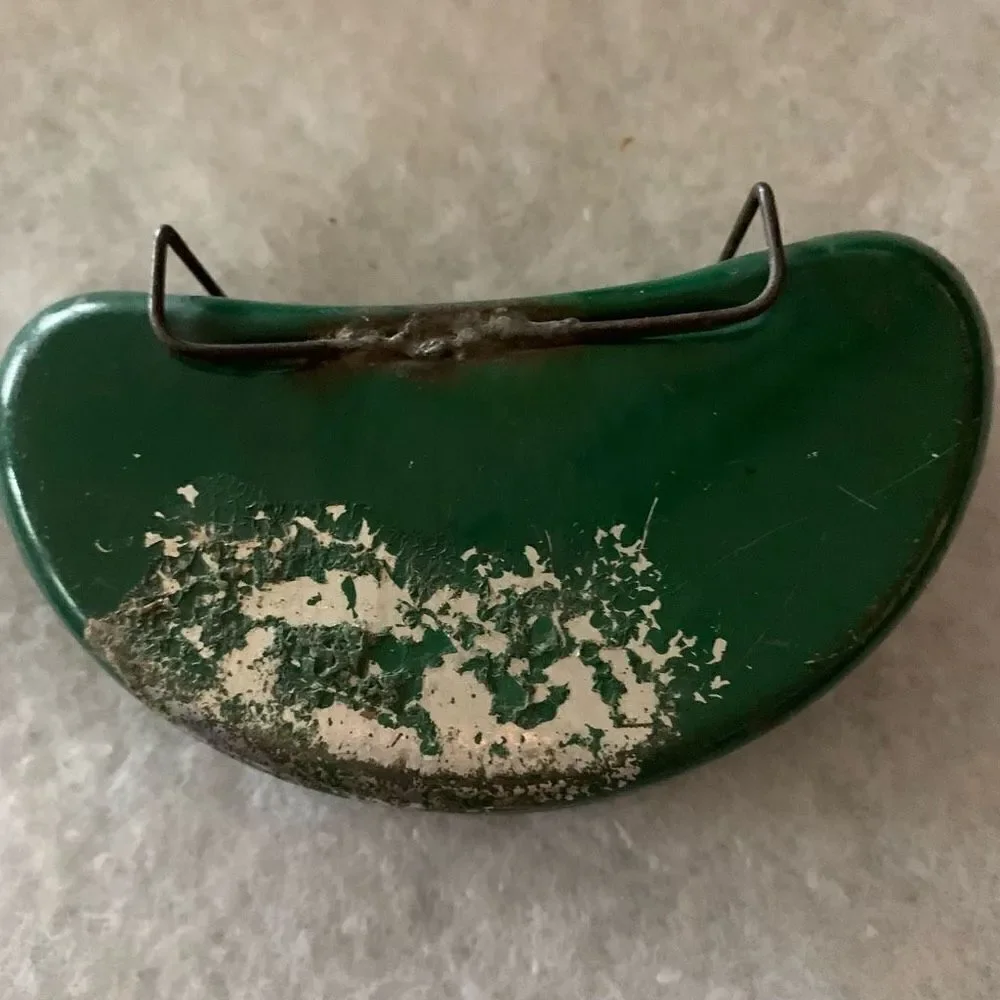 Vintage Horrocks Ibbotson Green Metal Bait Box